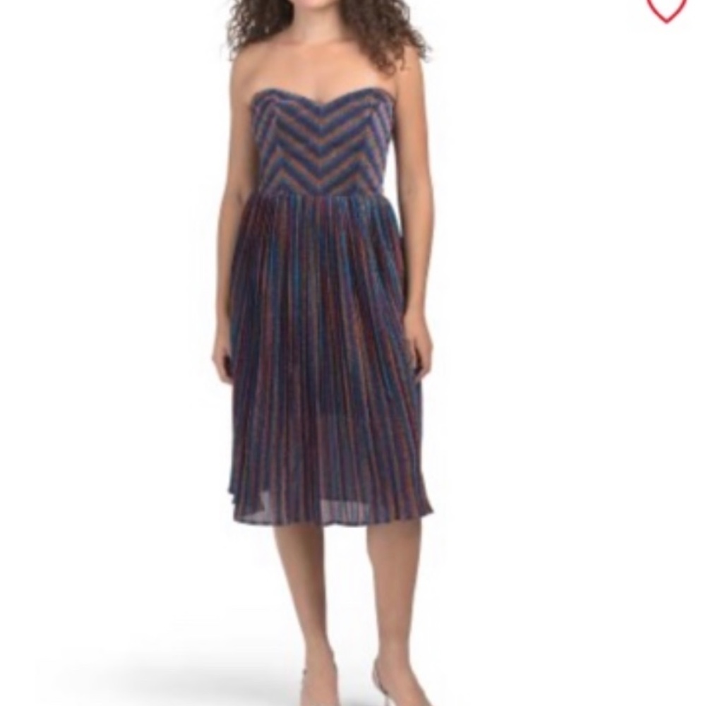 Dress The Population Shimmer Mini Dress NWT